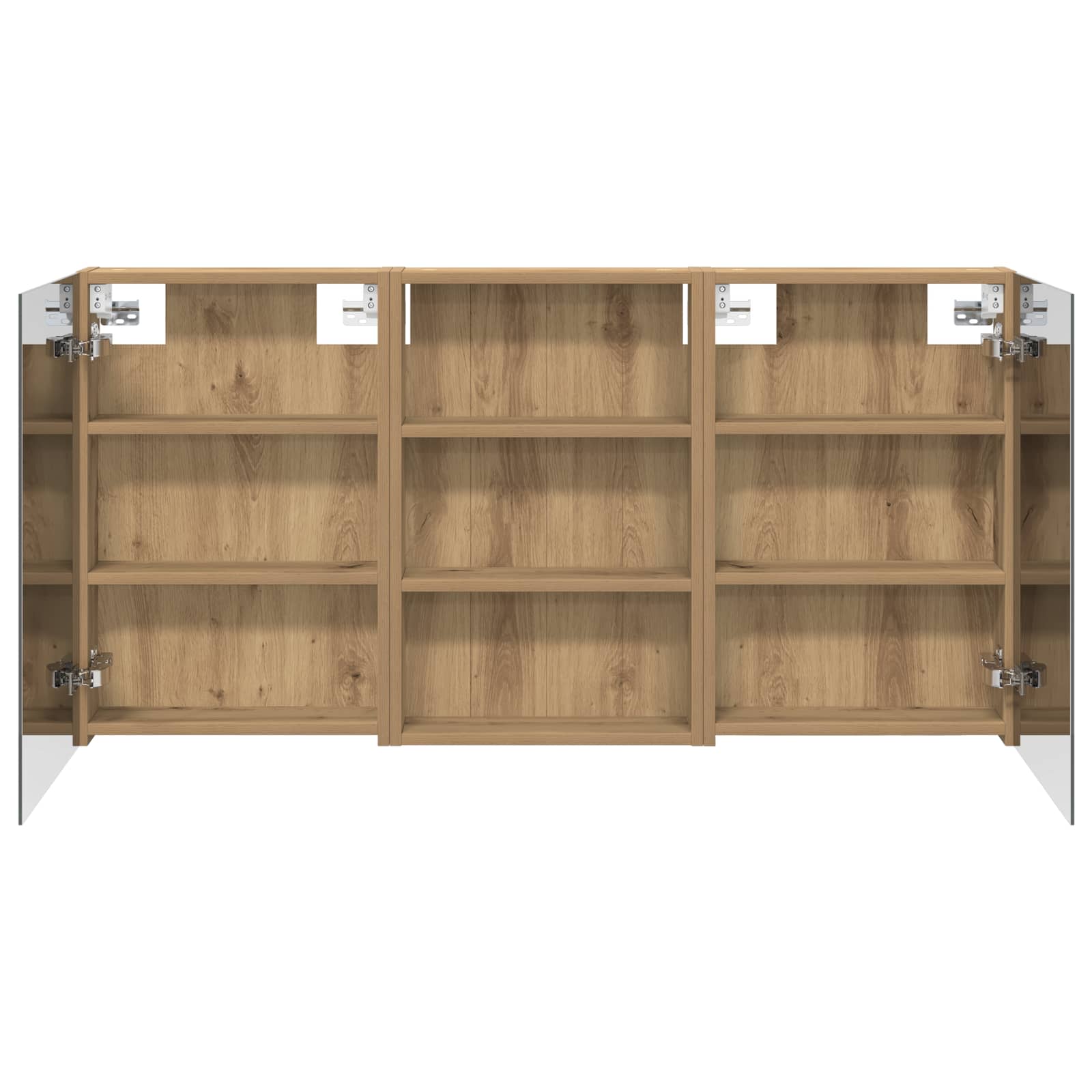 Σετ Ντουλαπιών Μπάνιου με ράφι 3 pcs 120 x 10,5 x 60,5 εκ - Pakobazaar