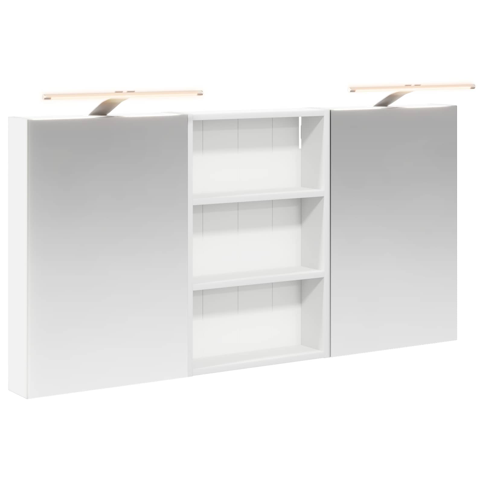 Σετ Ντουλαπιών Μπάνιου με ράφι 3 pcs 120 x 10,5 x 60,5 εκ - Pakobazaar