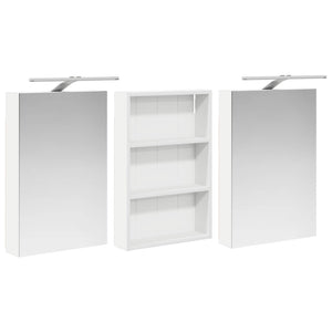Σετ Ντουλαπιών Μπάνιου με ράφι 3 pcs 120 x 10,5 x 60,5 εκ - Pakobazaar