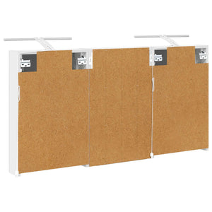 Σετ Ντουλαπιών Μπάνιου με ράφι 3 pcs 120 x 10,5 x 60,5 εκ - Pakobazaar