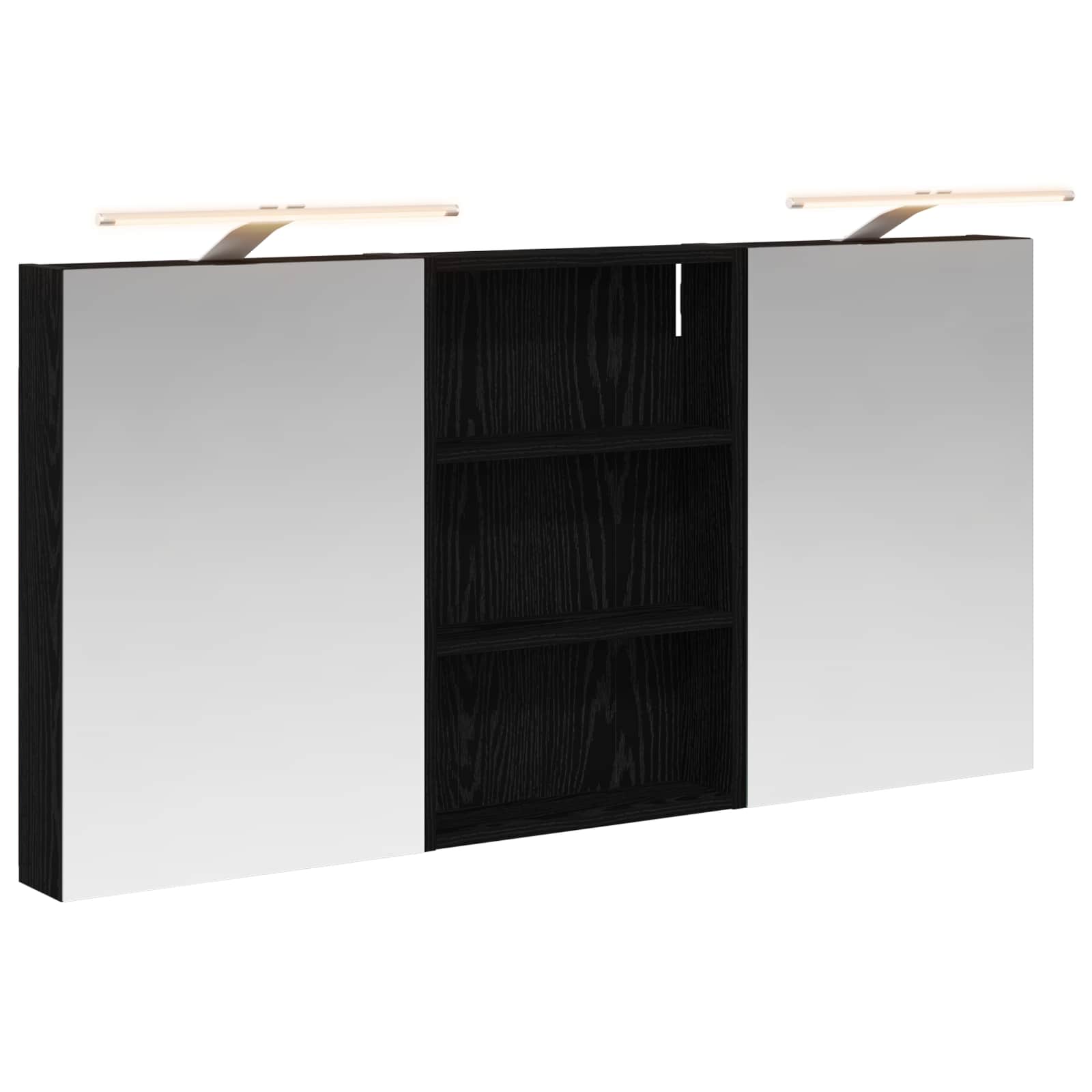 Σετ Ντουλαπιών Μπάνιου με ράφι 3 pcs 120 x 10,5 x 60,5 εκ - Pakobazaar
