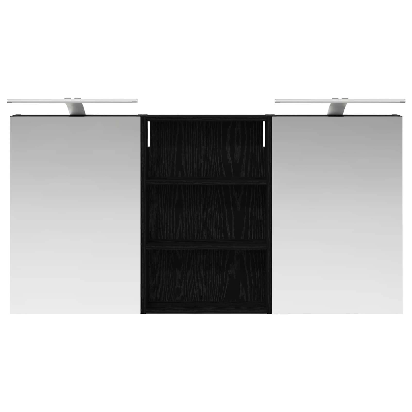 Σετ Ντουλαπιών Μπάνιου με ράφι 3 pcs 120 x 10,5 x 60,5 εκ - Pakobazaar