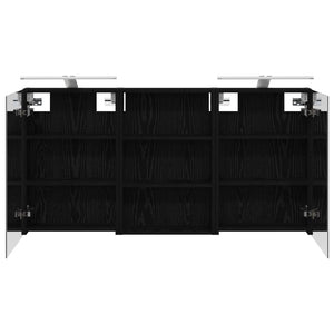 Σετ Ντουλαπιών Μπάνιου με ράφι 3 pcs 120 x 10,5 x 60,5 εκ - Pakobazaar