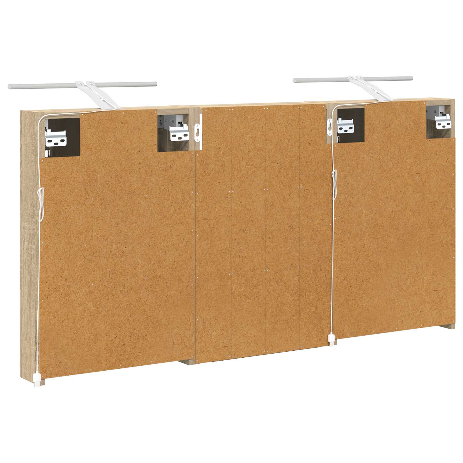 Σετ Ντουλαπιών Μπάνιου με ράφι 3 pcs 120 x 10,5 x 60,5 εκ - Pakobazaar