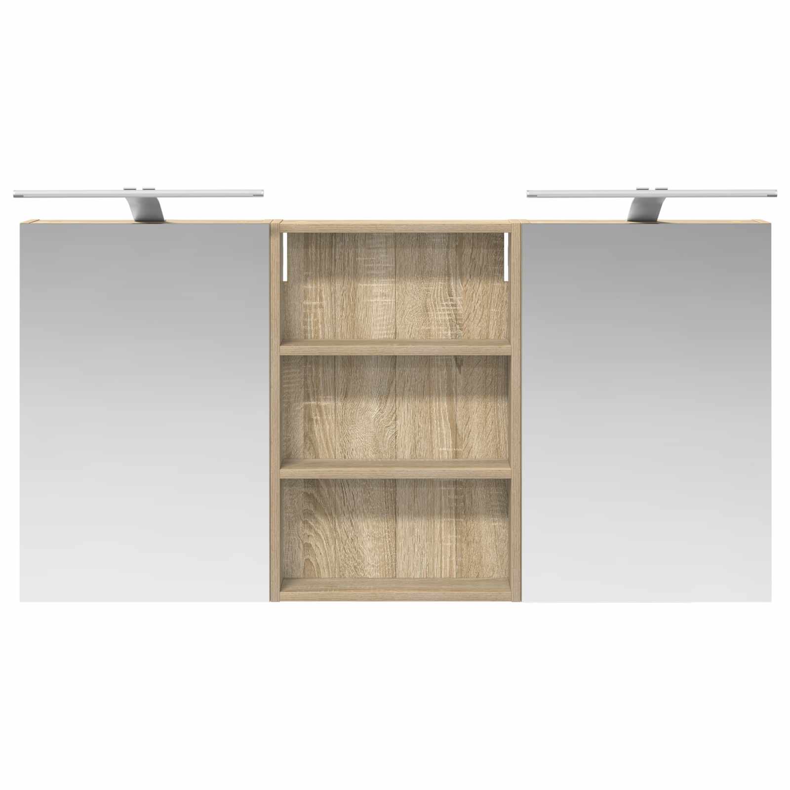 Σετ Ντουλαπιών Μπάνιου με ράφι 3 pcs 120 x 10,5 x 60,5 εκ - Pakobazaar