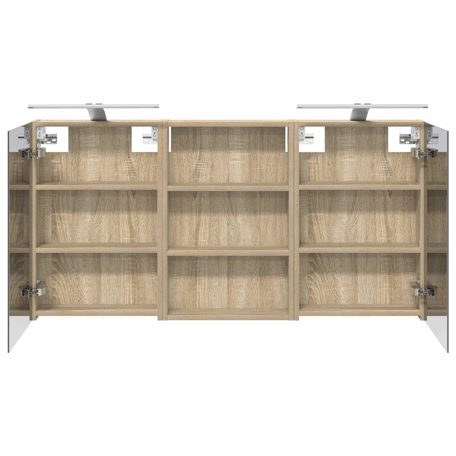 Σετ Ντουλαπιών Μπάνιου με ράφι 3 pcs 120 x 10,5 x 60,5 εκ - Pakobazaar