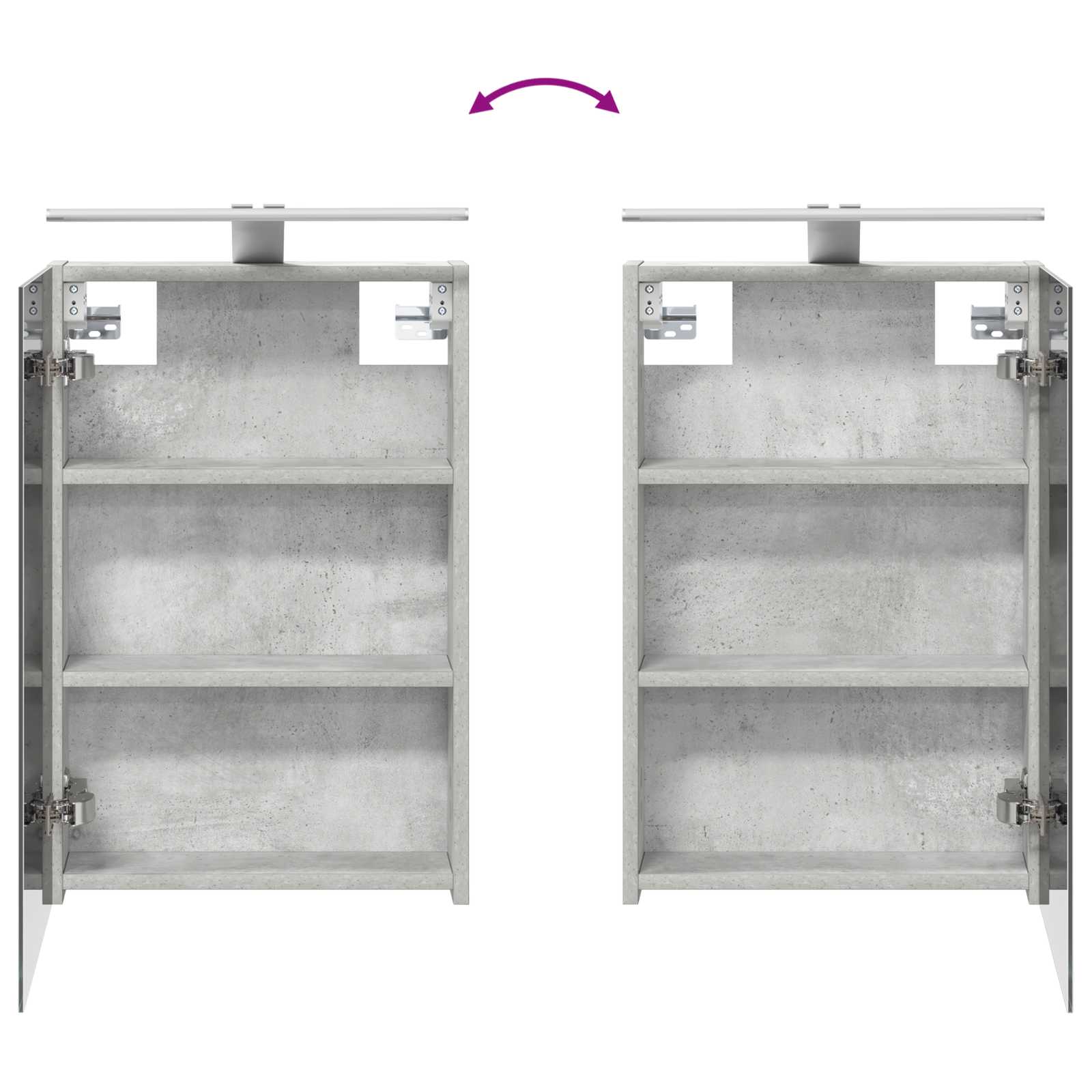 Σετ Ντουλαπιών Μπάνιου με ράφι 3 pcs 120 x 10,5 x 60,5 εκ - Pakobazaar