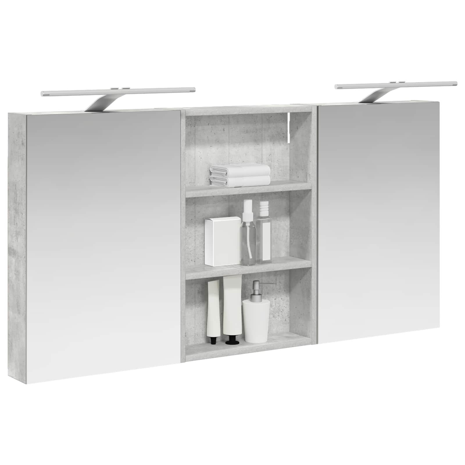 Σετ Ντουλαπιών Μπάνιου με ράφι 3 pcs 120 x 10,5 x 60,5 εκ - Pakobazaar