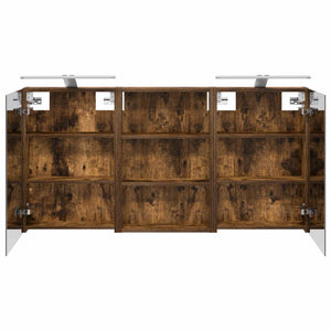 Σετ Ντουλαπιών Μπάνιου με ράφι 3 pcs 120 x 10,5 x 60,5 εκ - Pakobazaar