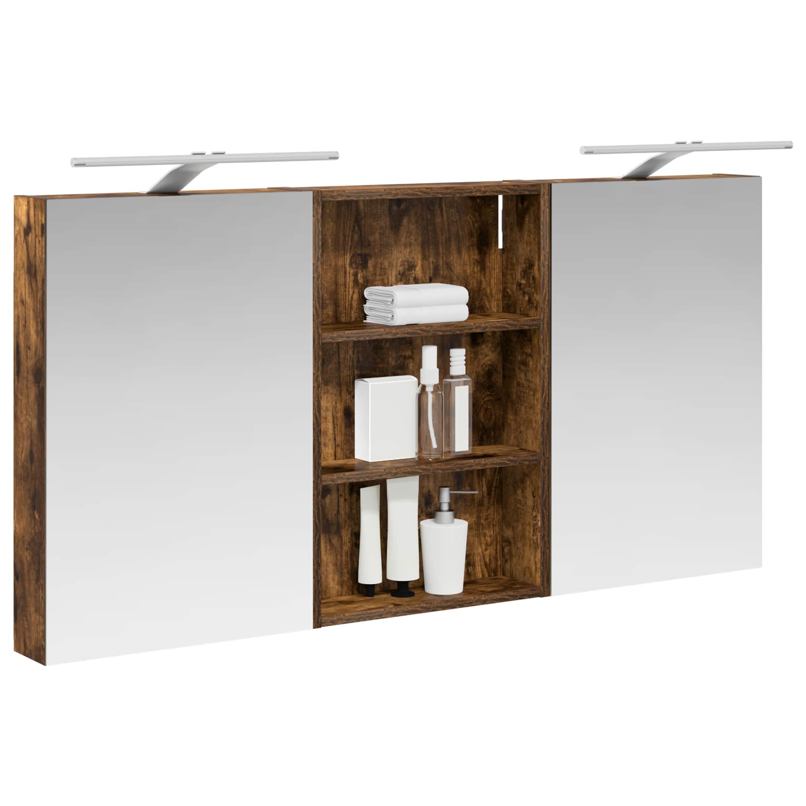 Σετ Ντουλαπιών Μπάνιου με ράφι 3 pcs 120 x 10,5 x 60,5 εκ - Pakobazaar