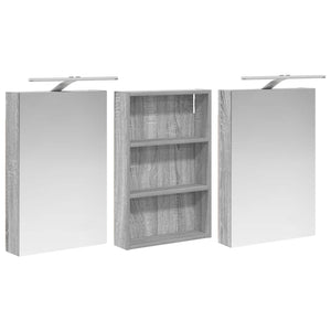Σετ Ντουλαπιών Μπάνιου με ράφι 3 pcs 120 x 10,5 x 60,5 εκ - Pakobazaar