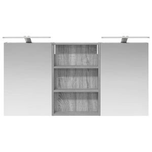 Σετ Ντουλαπιών Μπάνιου με ράφι 3 pcs 120 x 10,5 x 60,5 εκ - Pakobazaar