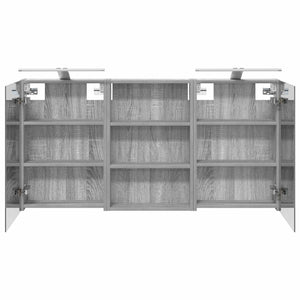 Σετ Ντουλαπιών Μπάνιου με ράφι 3 pcs 120 x 10,5 x 60,5 εκ - Pakobazaar