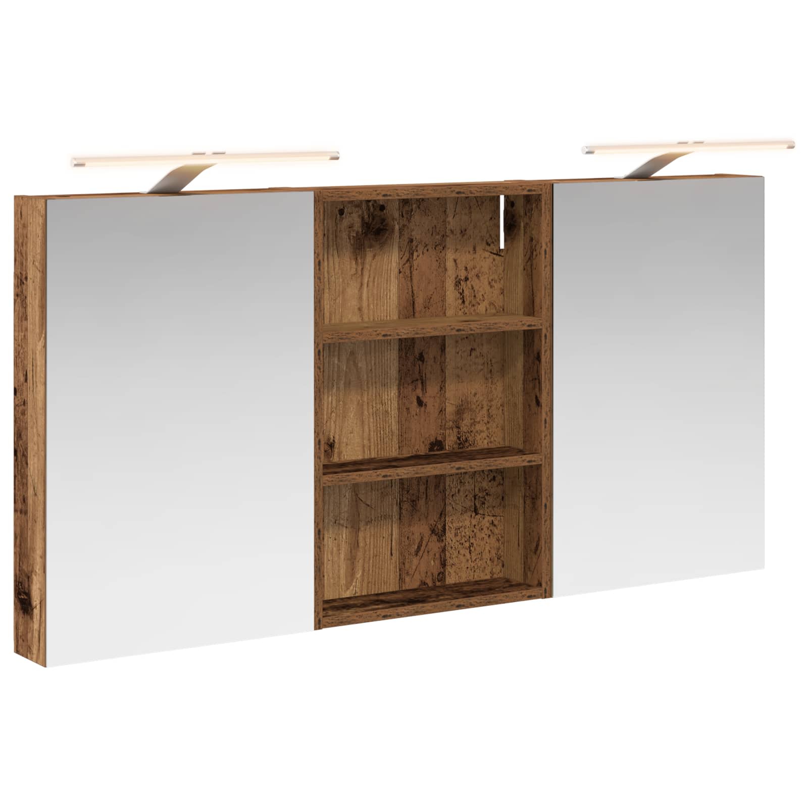 Σετ Ντουλαπιών Μπάνιου με ράφι 3 pcs 120 x 10,5 x 60,5 εκ - Pakobazaar