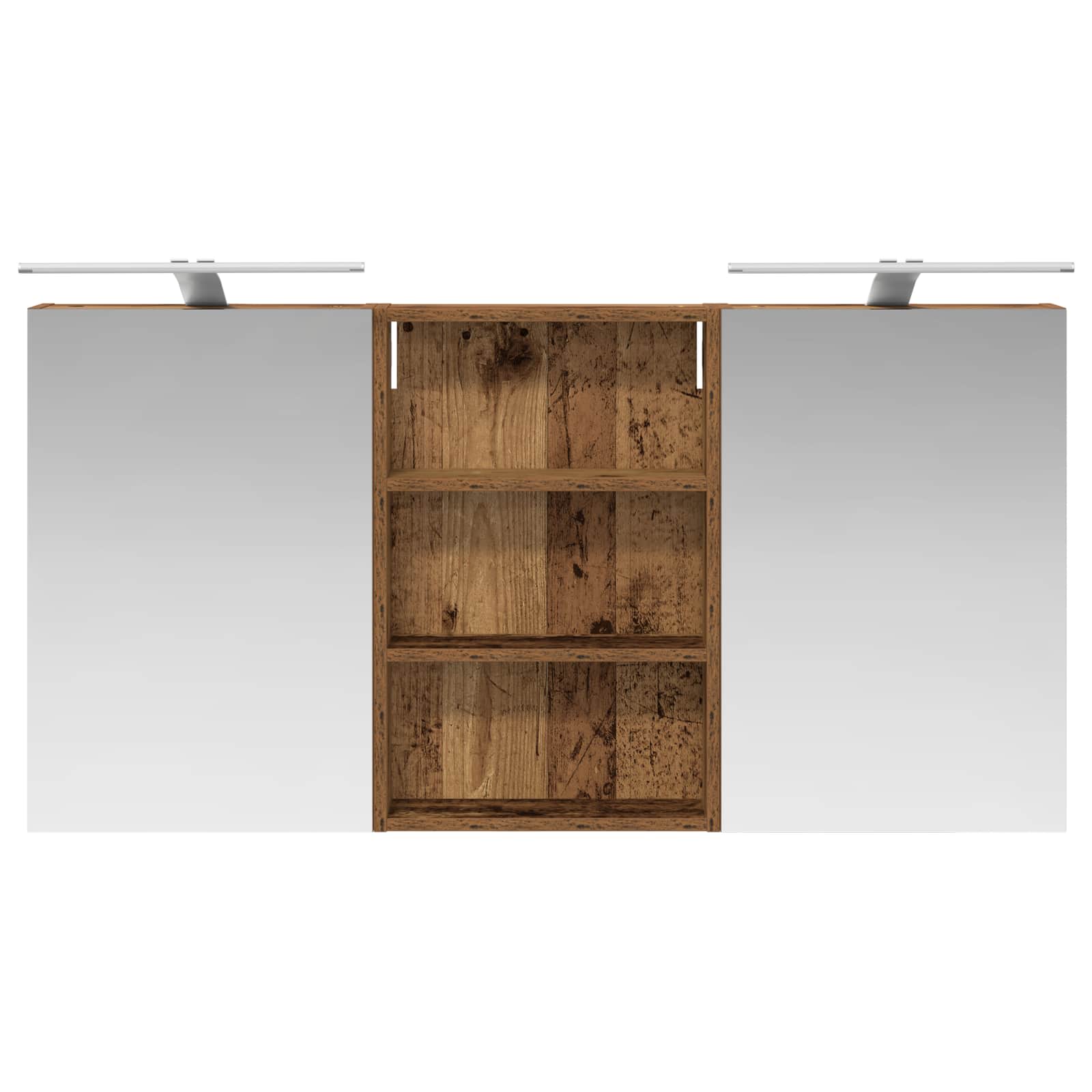 Σετ Ντουλαπιών Μπάνιου με ράφι 3 pcs 120 x 10,5 x 60,5 εκ - Pakobazaar