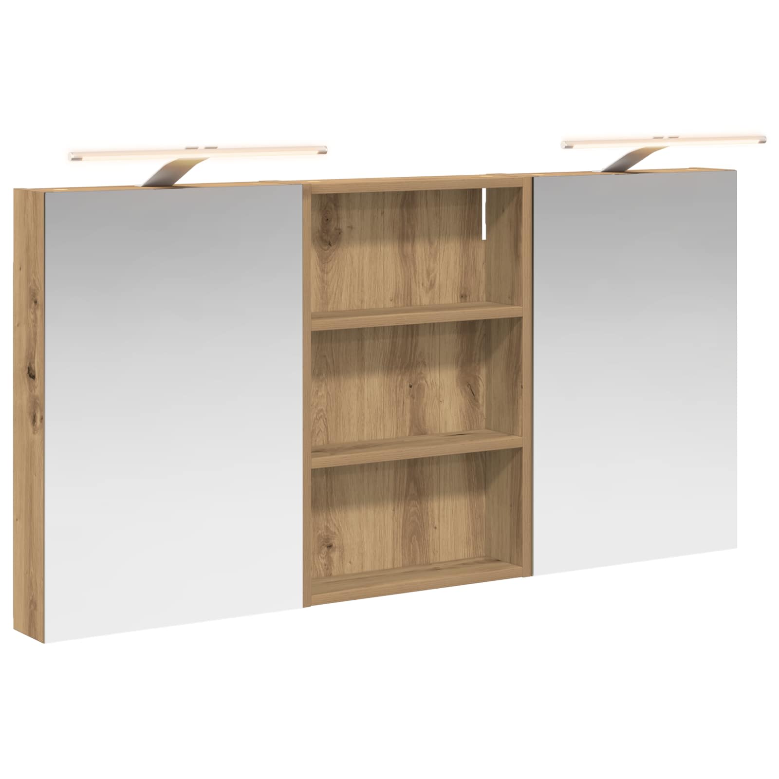 Σετ Ντουλαπιών Μπάνιου με ράφι 3 pcs 120 x 10,5 x 60,5 εκ - Pakobazaar