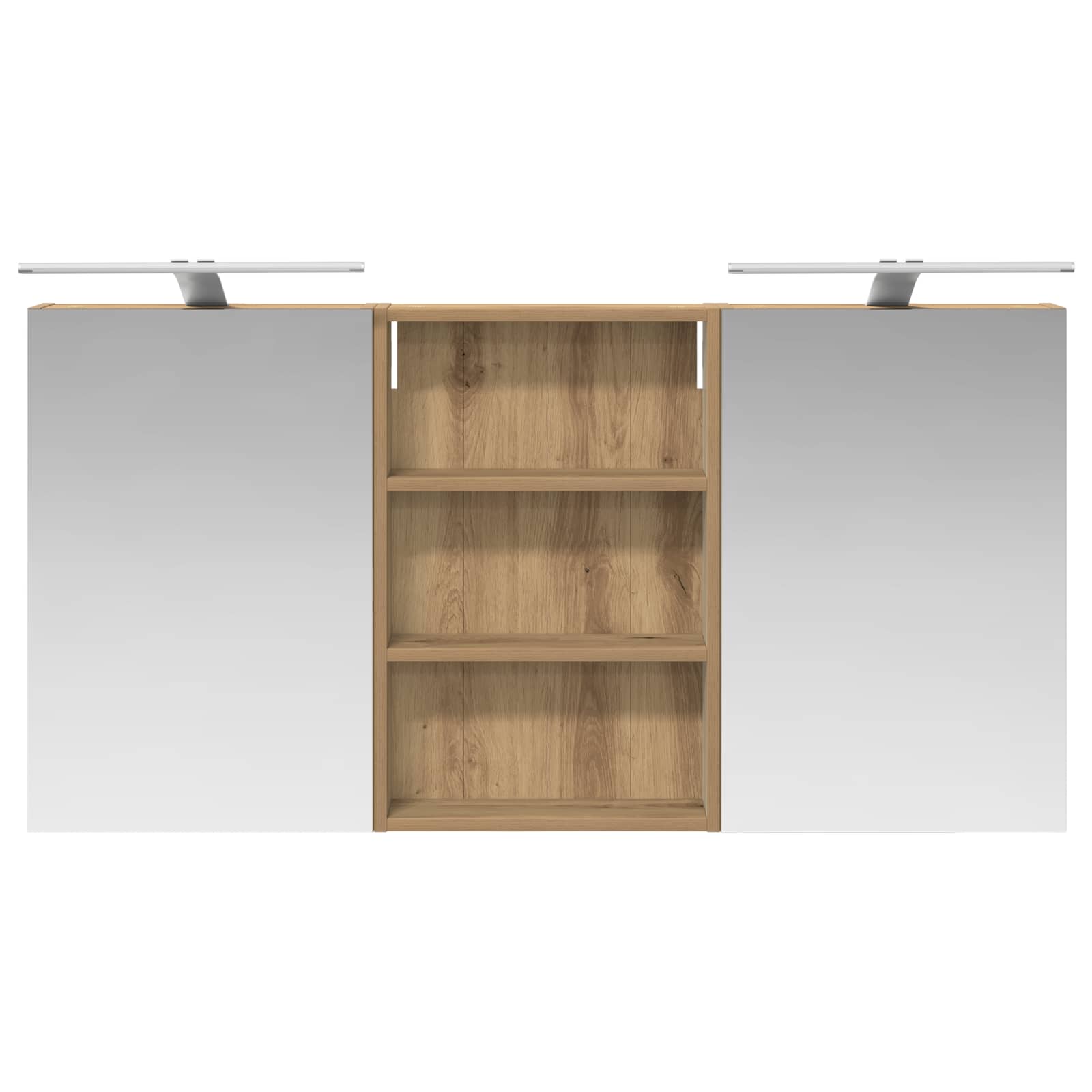 Σετ Ντουλαπιών Μπάνιου με ράφι 3 pcs 120 x 10,5 x 60,5 εκ - Pakobazaar