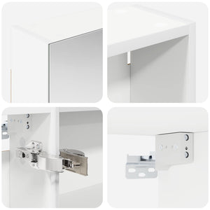 Σετ Ντουλαπιών Μπάνιου με ράφι 3 pcs 120 x 14,5 x 70 εκ - Pakobazaar