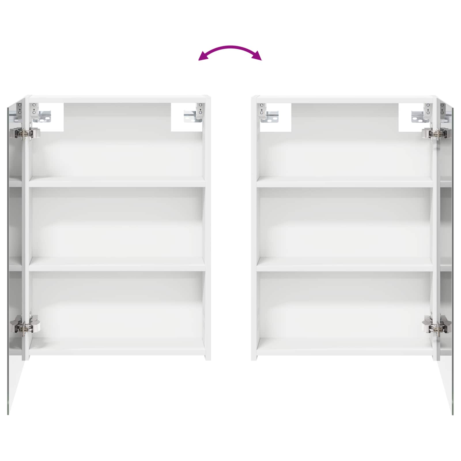 Σετ Ντουλαπιών Μπάνιου με ράφι 3 pcs 120 x 14,5 x 70 εκ - Pakobazaar