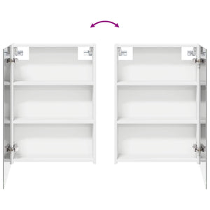 Σετ Ντουλαπιών Μπάνιου με ράφι 3 pcs 120 x 14,5 x 70 εκ - Pakobazaar