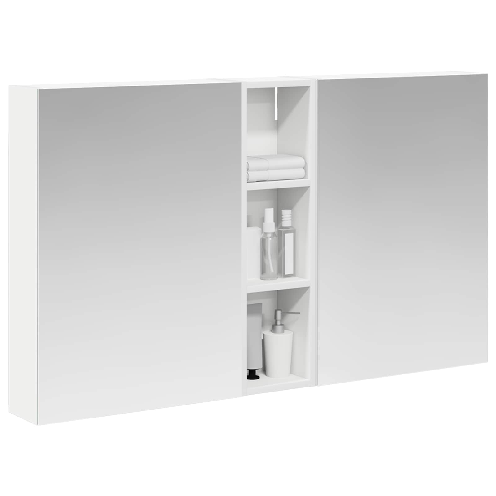 Σετ Ντουλαπιών Μπάνιου με ράφι 3 pcs 120 x 14,5 x 70 εκ - Pakobazaar