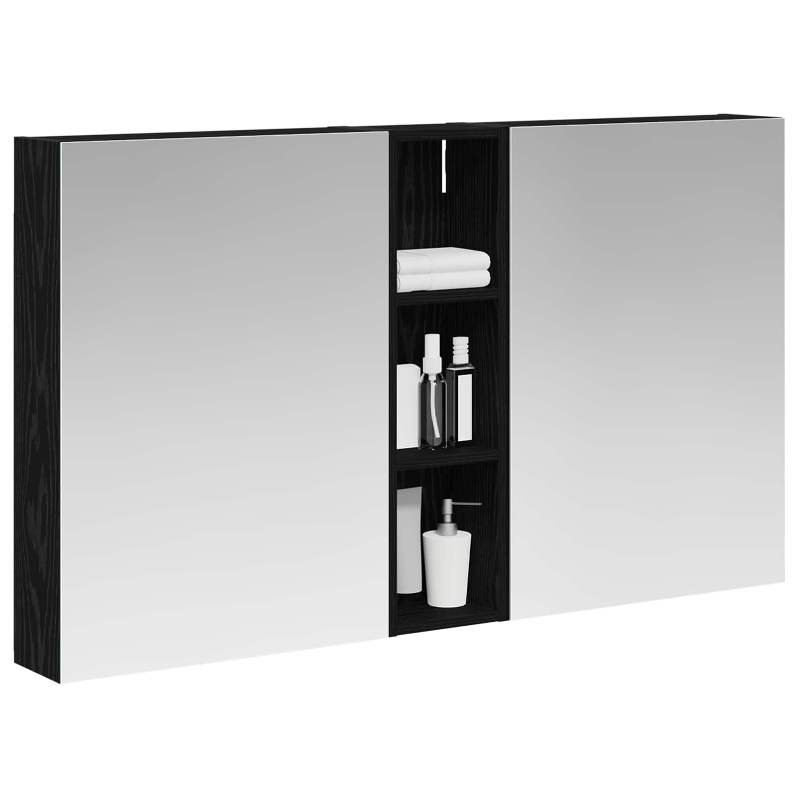 Σετ Ντουλαπιών Μπάνιου με ράφι 3 pcs 120 x 14,5 x 70 εκ - Pakobazaar