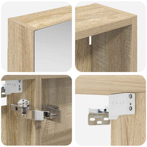 Σετ Ντουλαπιών Μπάνιου με ράφι 3 pcs 120 x 14,5 x 70 εκ - Pakobazaar