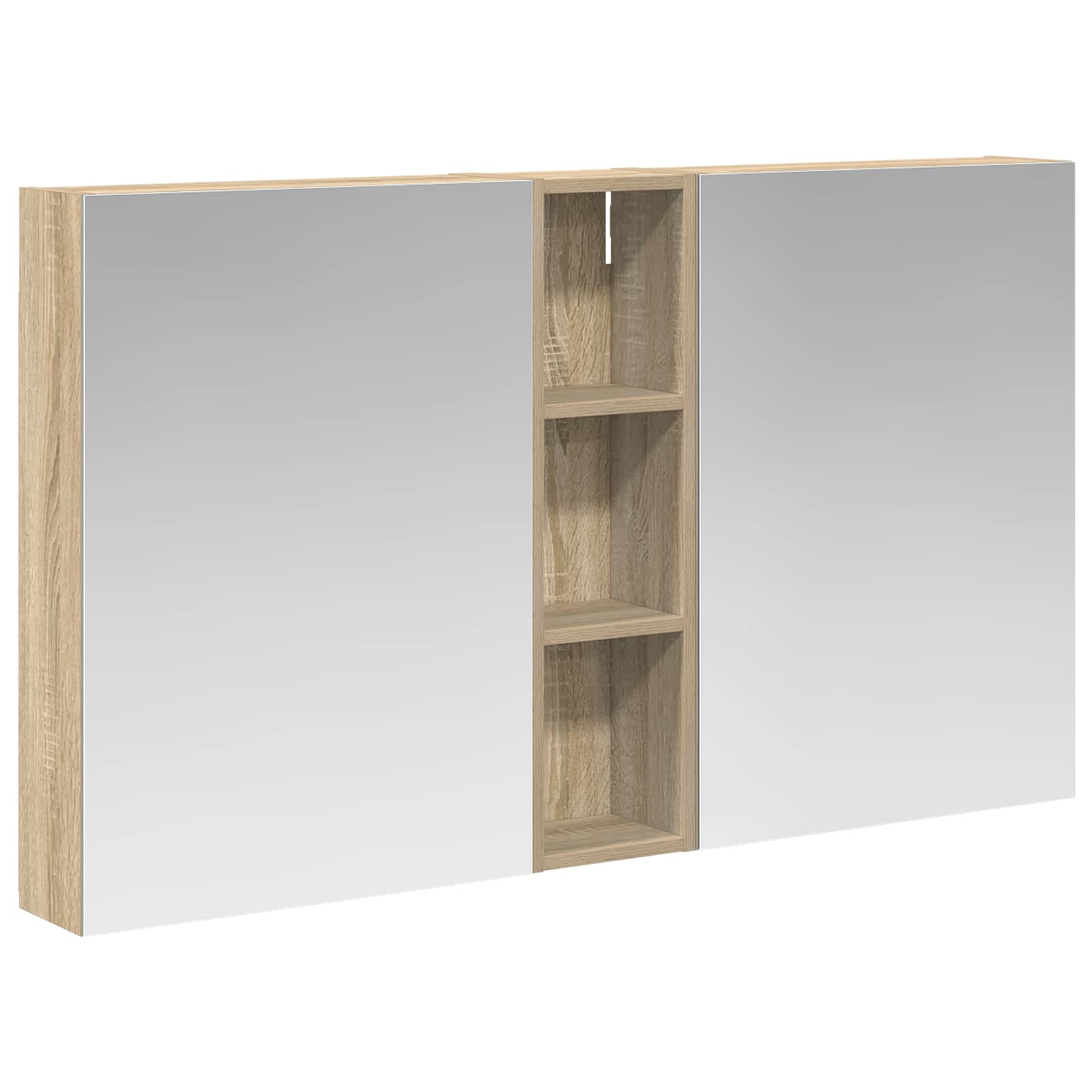 Σετ Ντουλαπιών Μπάνιου με ράφι 3 pcs 120 x 14,5 x 70 εκ - Pakobazaar