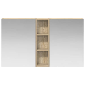 Σετ Ντουλαπιών Μπάνιου με ράφι 3 pcs 120 x 14,5 x 70 εκ - Pakobazaar