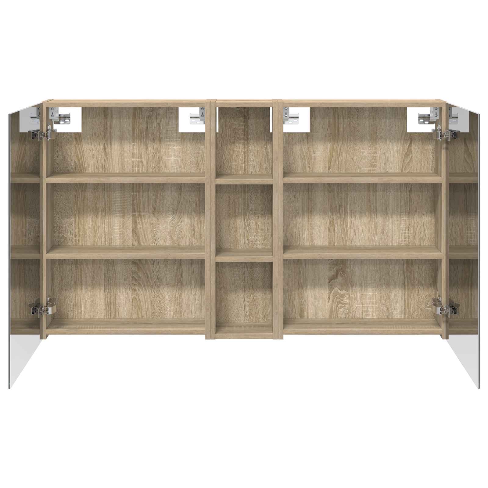 Σετ Ντουλαπιών Μπάνιου με ράφι 3 pcs 120 x 14,5 x 70 εκ - Pakobazaar