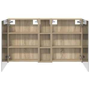 Σετ Ντουλαπιών Μπάνιου με ράφι 3 pcs 120 x 14,5 x 70 εκ - Pakobazaar