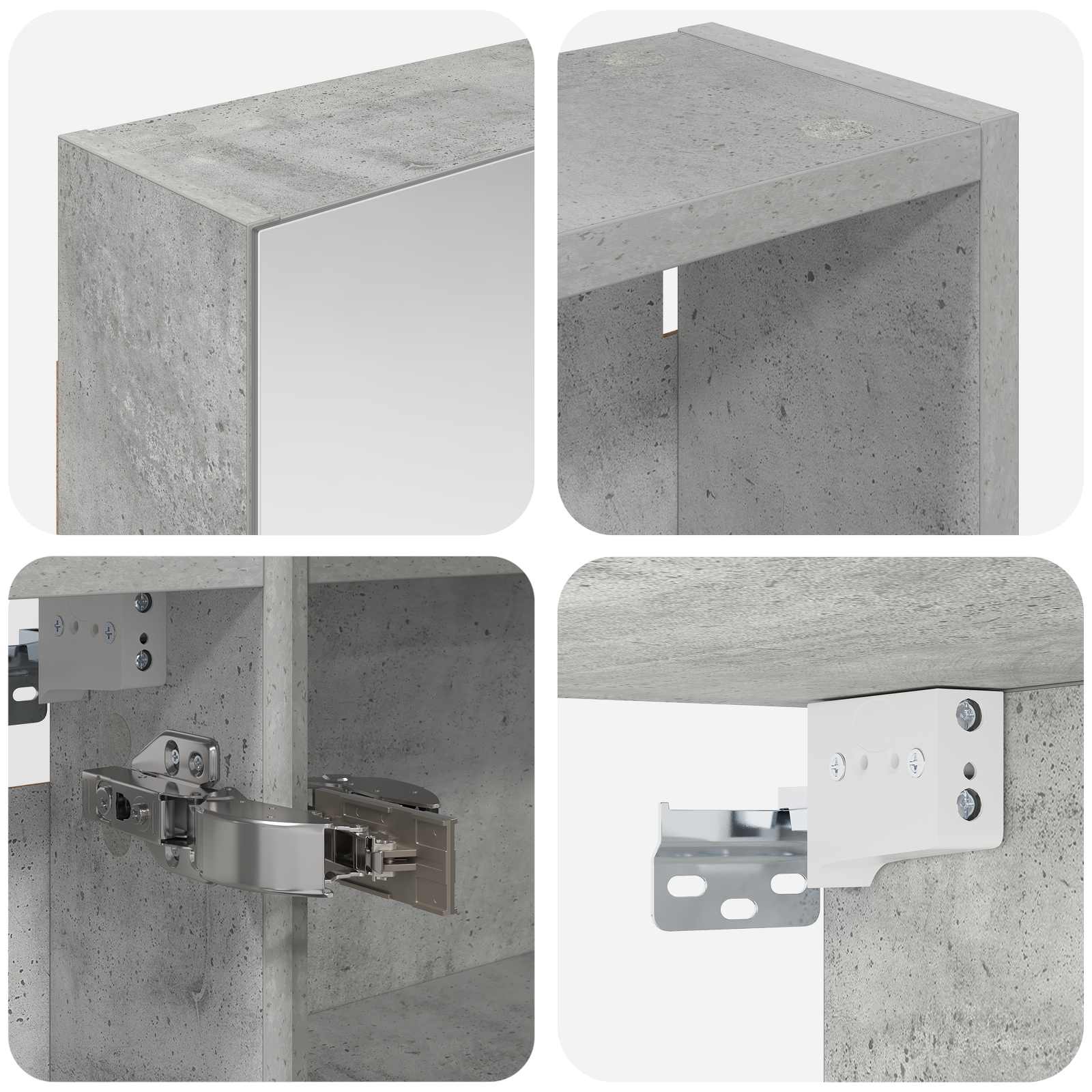 Σετ Ντουλαπιών Μπάνιου με ράφι 3 pcs 120 x 14,5 x 70 εκ - Pakobazaar