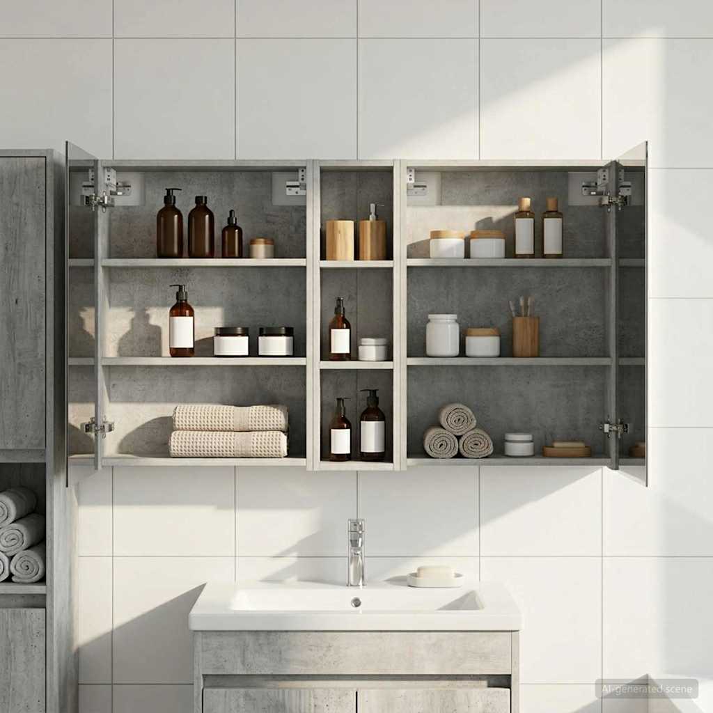 Σετ Ντουλαπιών Μπάνιου 3 τμχ. 120 x 14,5 x 70 εκ - Pakobazaar