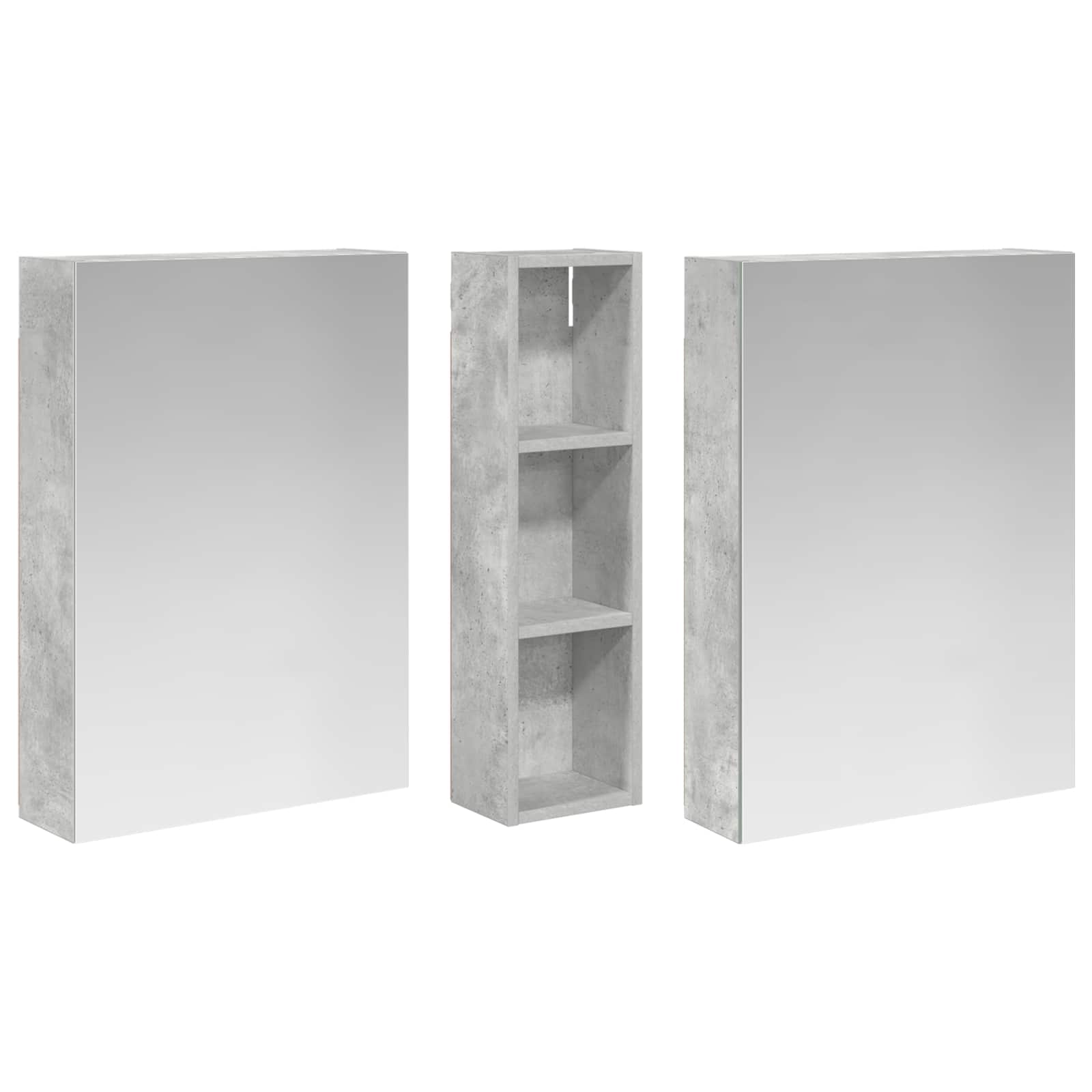 Σετ Ντουλαπιών Μπάνιου με ράφι 3 pcs 120 x 14,5 x 70 εκ - Pakobazaar