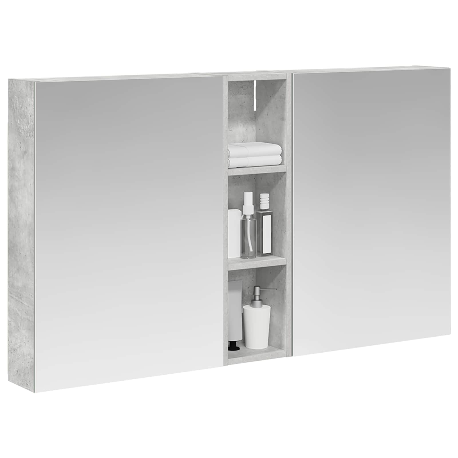 Σετ Ντουλαπιών Μπάνιου με ράφι 3 pcs 120 x 14,5 x 70 εκ - Pakobazaar