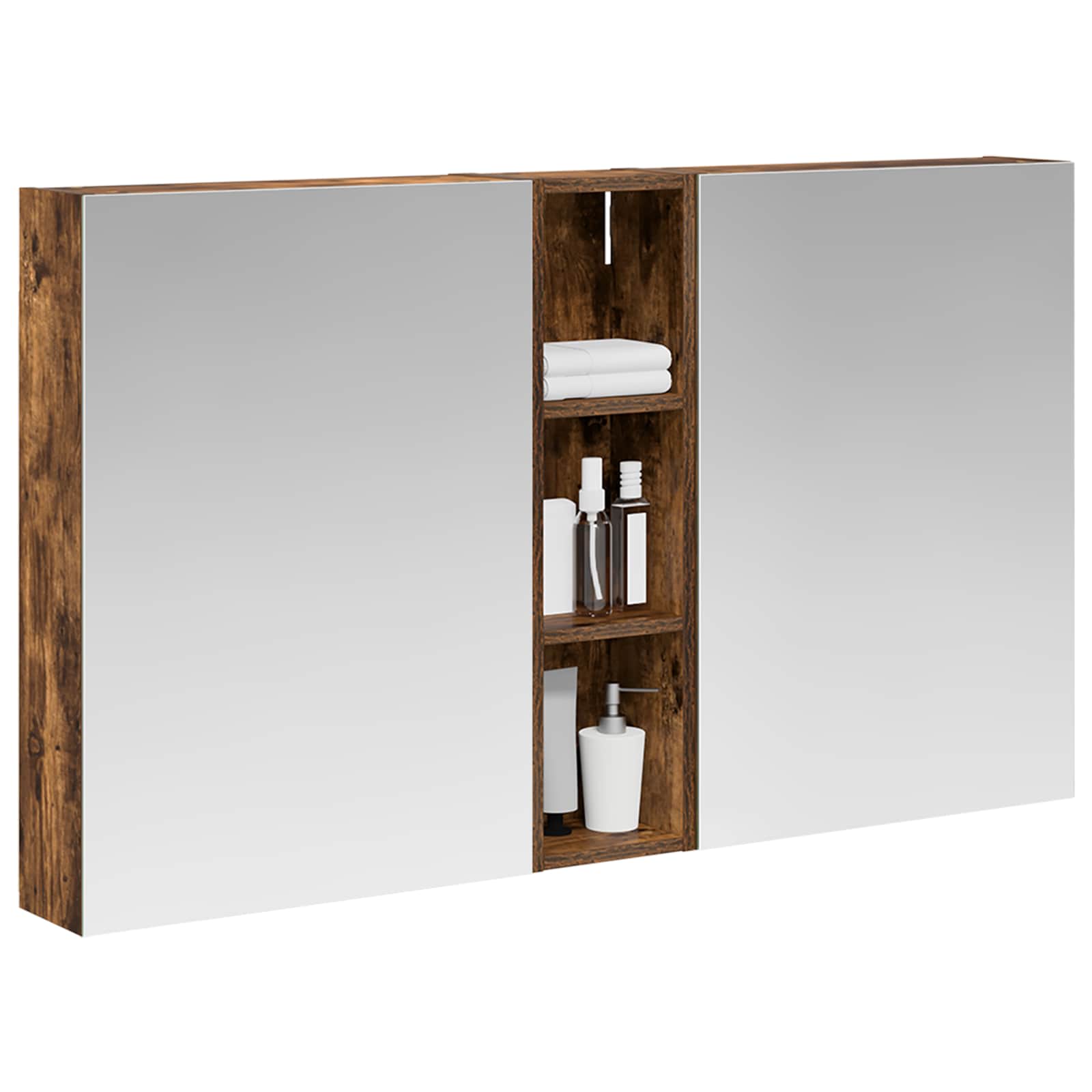 Σετ Ντουλαπιών Μπάνιου με ράφι 3 pcs 120 x 14,5 x 70 εκ - Pakobazaar