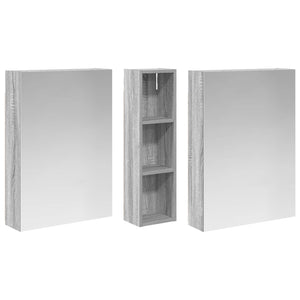 Σετ Ντουλαπιών Μπάνιου με ράφι 3 pcs 120 x 14,5 x 70 εκ - Pakobazaar