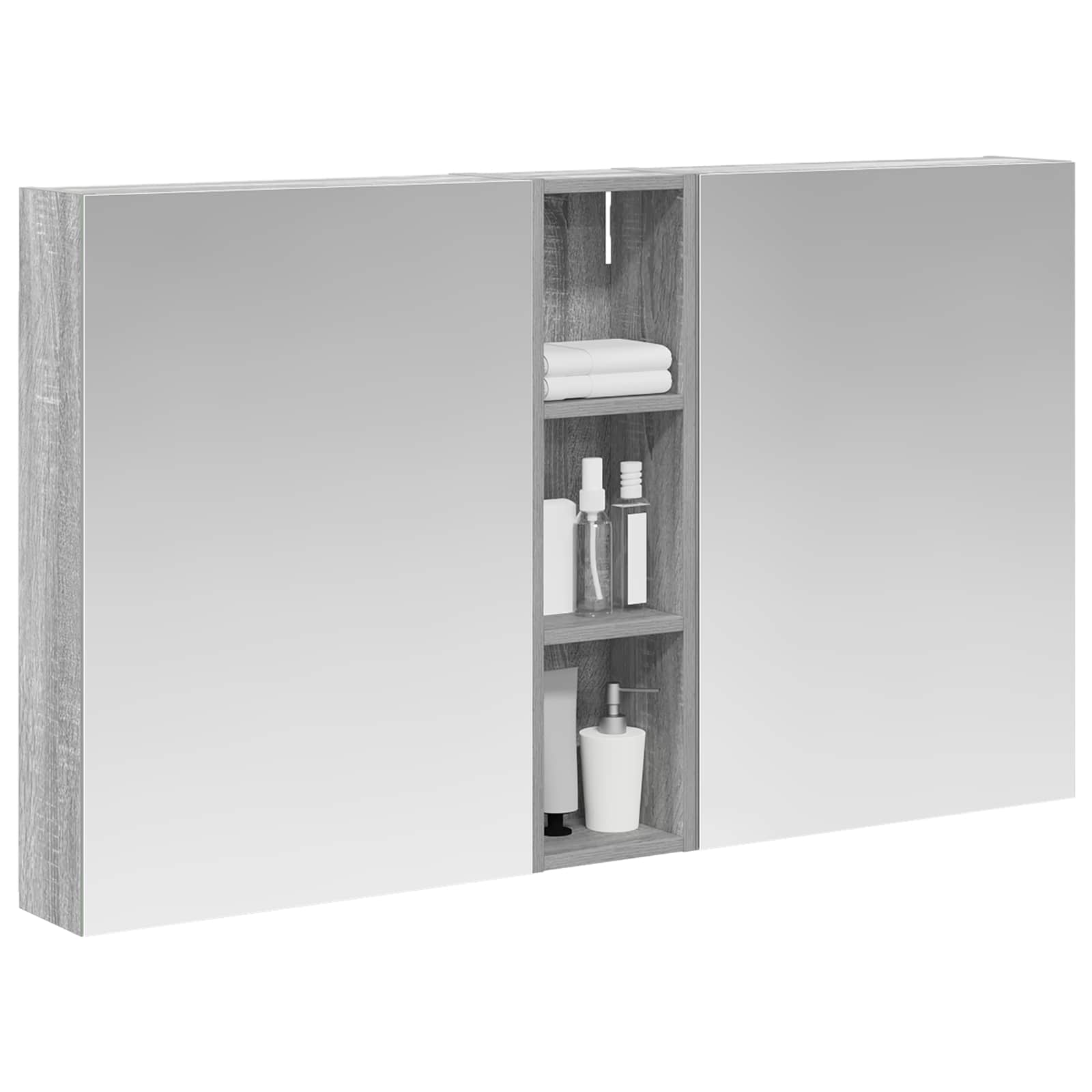 Σετ Ντουλαπιών Μπάνιου με ράφι 3 pcs 120 x 14,5 x 70 εκ - Pakobazaar