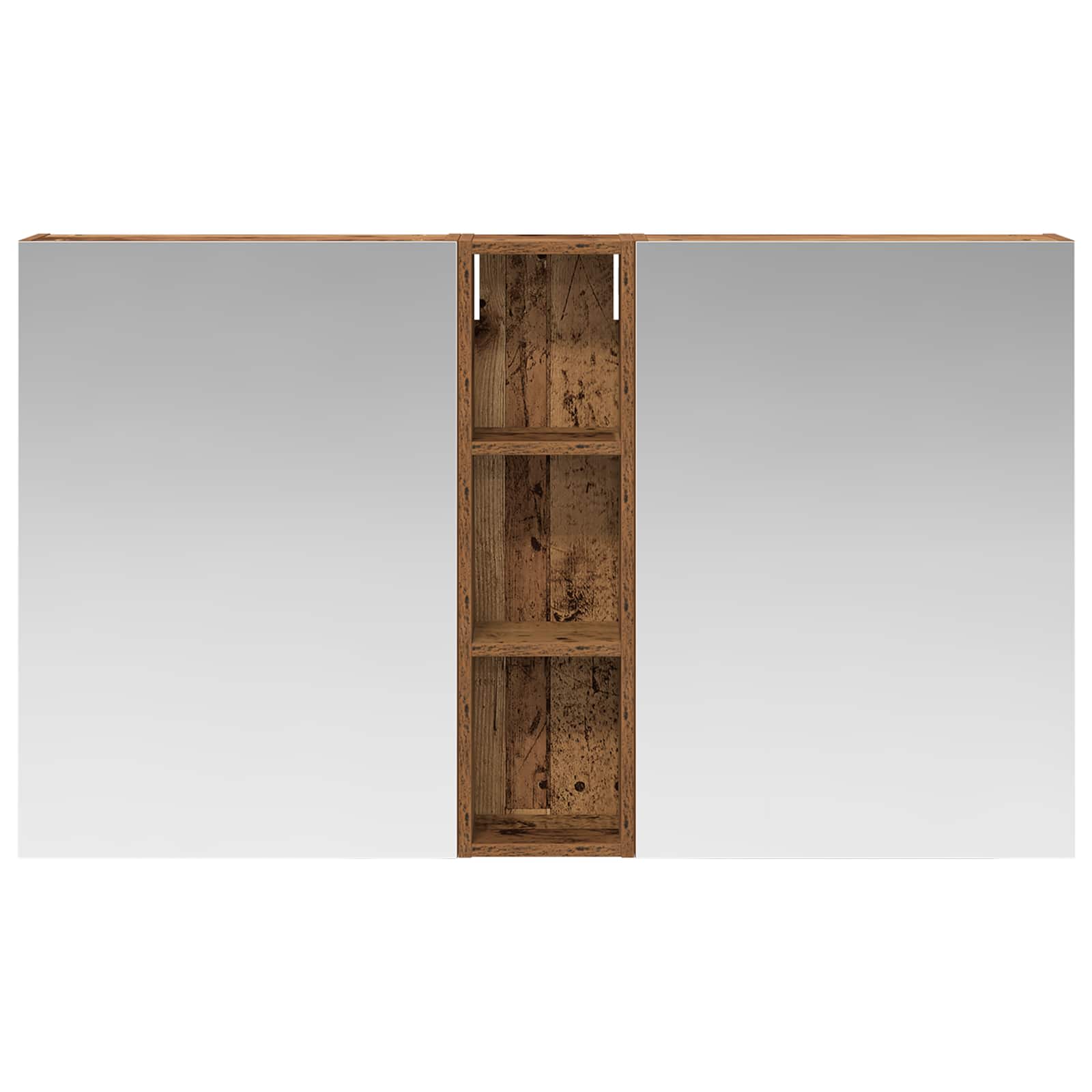 Σετ Ντουλαπιών Μπάνιου με ράφι 3 pcs 120 x 14,5 x 70 εκ - Pakobazaar