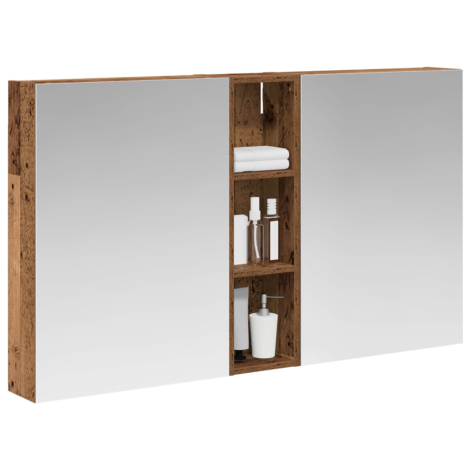 Σετ Ντουλαπιών Μπάνιου με ράφι 3 pcs 120 x 14,5 x 70 εκ - Pakobazaar