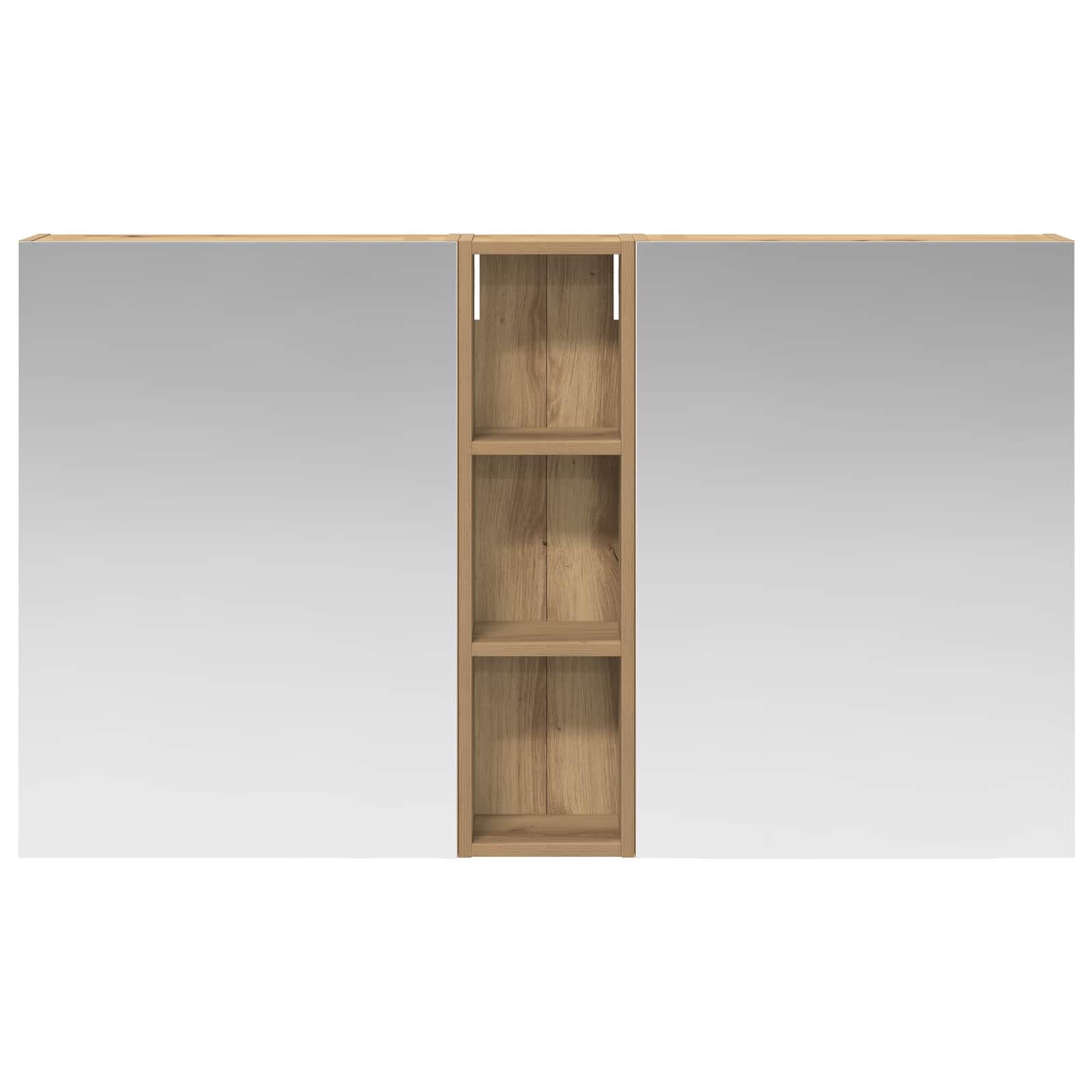 Σετ Ντουλαπιών Μπάνιου με ράφι 3 pcs 120 x 14,5 x 70 εκ - Pakobazaar