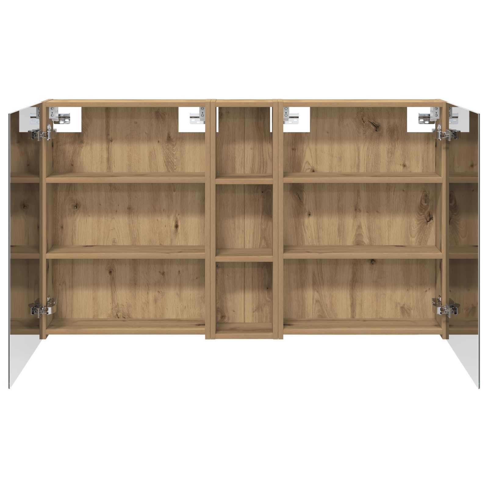 Σετ Ντουλαπιών Μπάνιου με ράφι 3 pcs 120 x 14,5 x 70 εκ - Pakobazaar