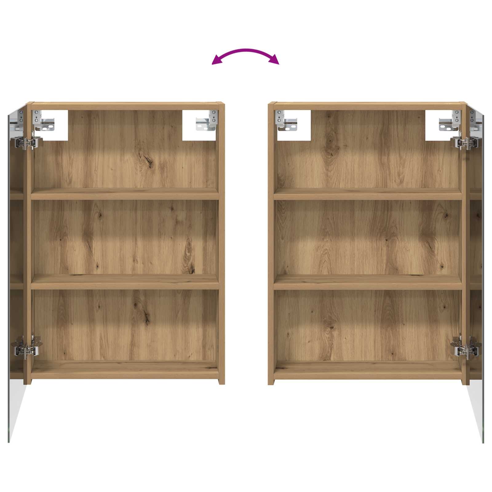 Σετ Ντουλαπιών Μπάνιου με ράφι 3 pcs 120 x 14,5 x 70 εκ - Pakobazaar