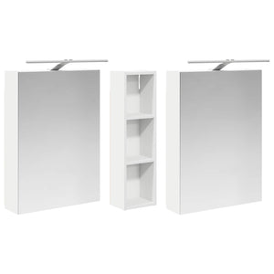 Σετ Ντουλαπιών Μπάνιου με ράφι 3 pcs 120 x 14,5 x 70 εκ - Pakobazaar