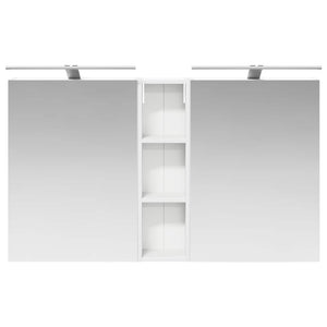Σετ Ντουλαπιών Μπάνιου με ράφι 3 pcs 120 x 14,5 x 70 εκ - Pakobazaar