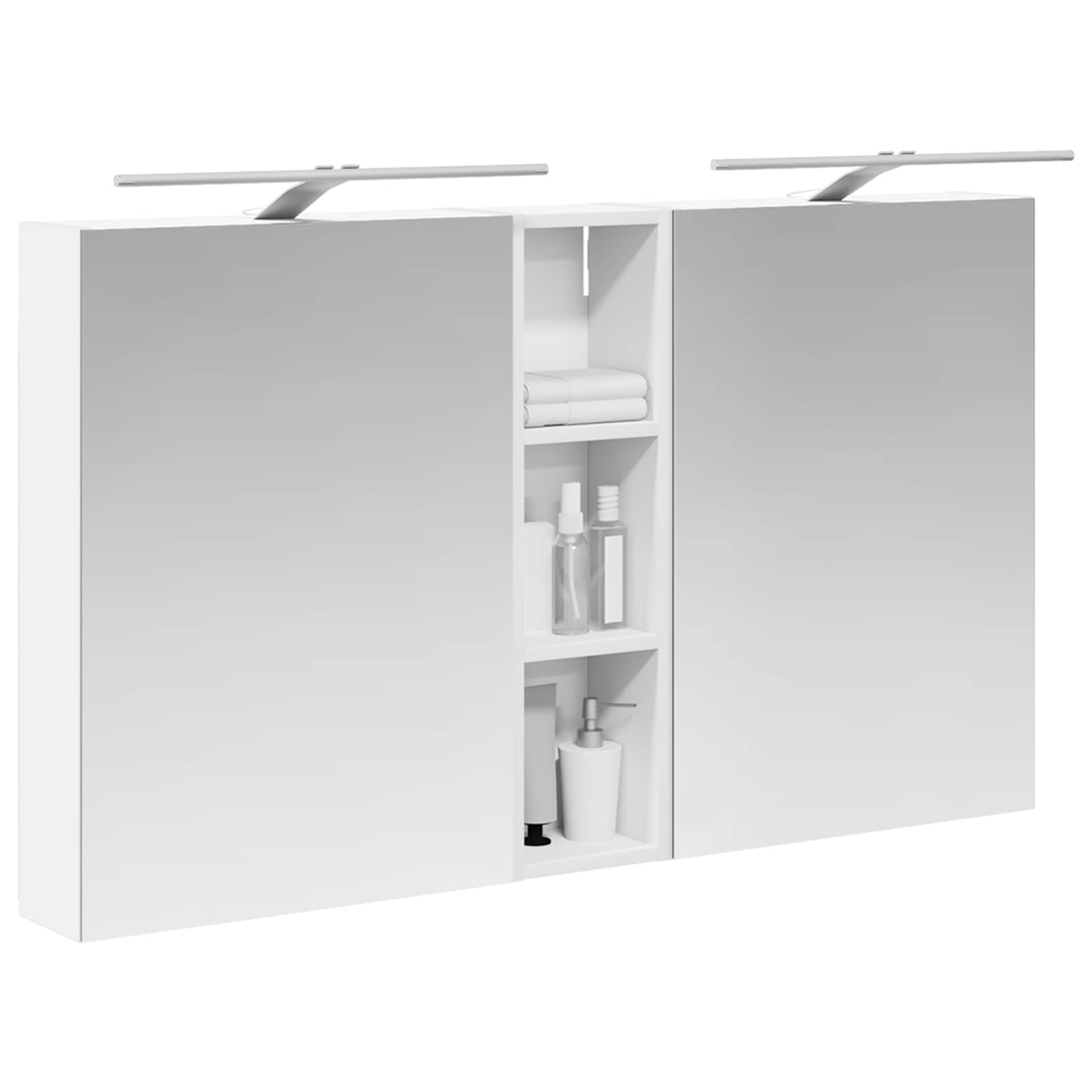 Σετ Ντουλαπιών Μπάνιου με ράφι 3 pcs 120 x 14,5 x 70 εκ - Pakobazaar