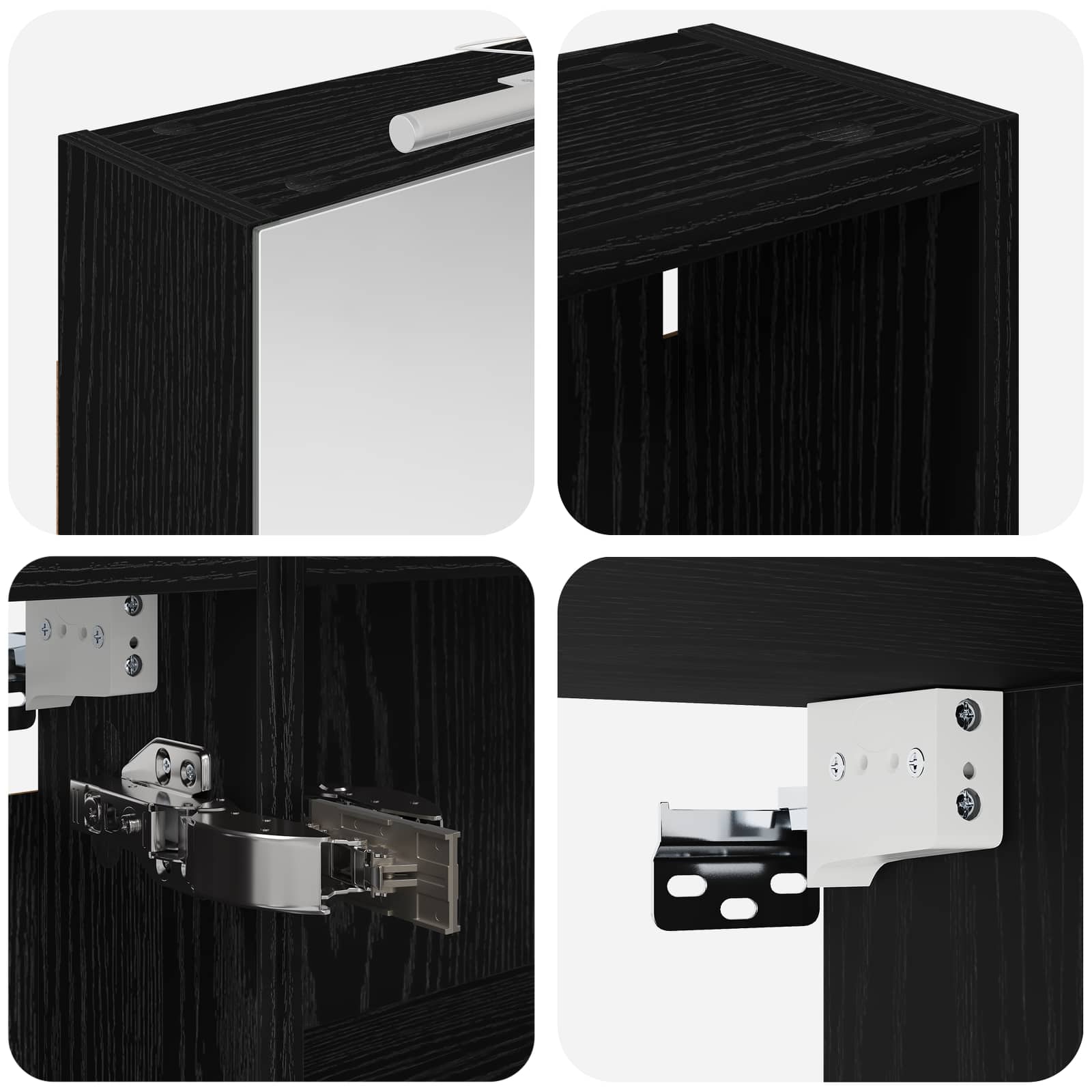 Σετ Ντουλαπιών Μπάνιου με ράφι 3 pcs 120 x 14,5 x 70 εκ - Pakobazaar