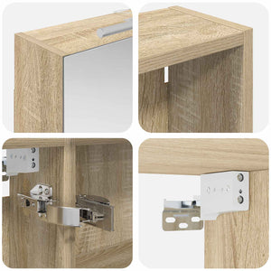 Σετ Ντουλαπιών Μπάνιου με ράφι 3 pcs 120 x 14,5 x 70 εκ - Pakobazaar
