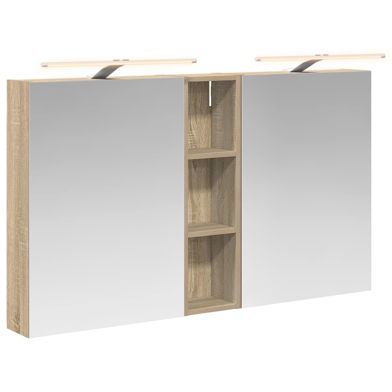 Σετ Ντουλαπιών Μπάνιου με ράφι 3 pcs 120 x 14,5 x 70 εκ - Pakobazaar