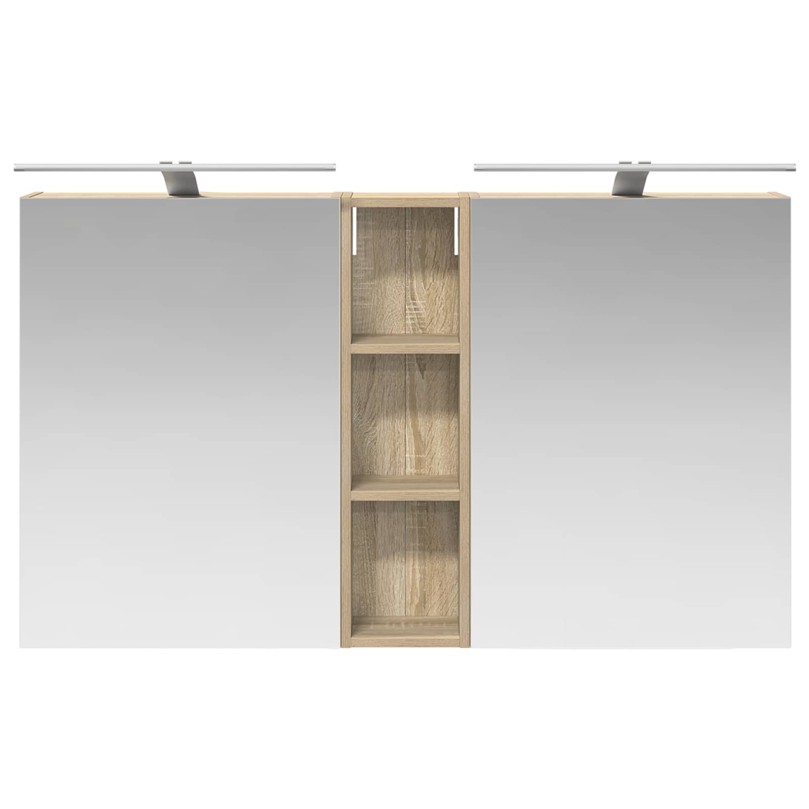 Σετ Ντουλαπιών Μπάνιου με ράφι 3 pcs 120 x 14,5 x 70 εκ - Pakobazaar
